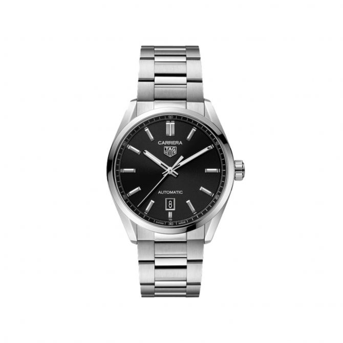 TAG Heuer Carrera 39mm Automatic Watch Black and Silver Dial