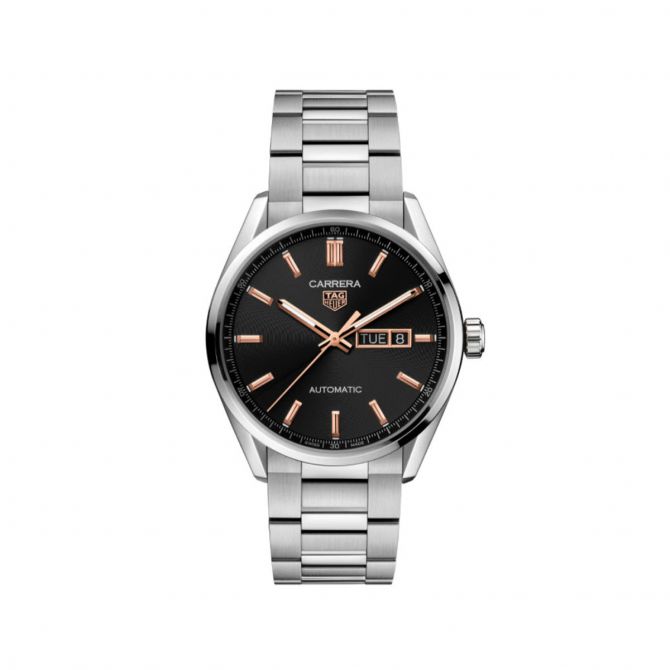 TAG Heuer Carrera 41mm Men's Watch, Rose Gold and Black Dial