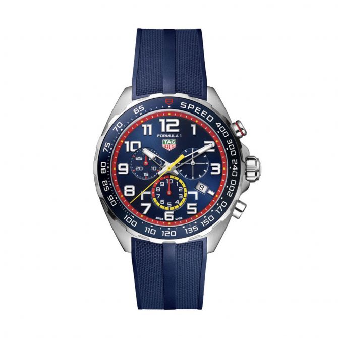 TAG Heuer Formula 1 x Red Bull Racing 43mm Watch, Blue Dial