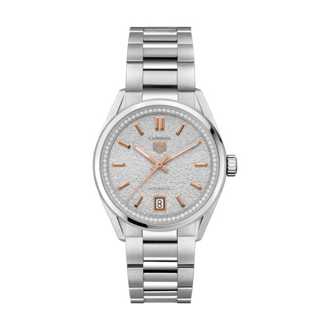 TAG Heuer Carrera Date 36mm Watch, Grey Dial