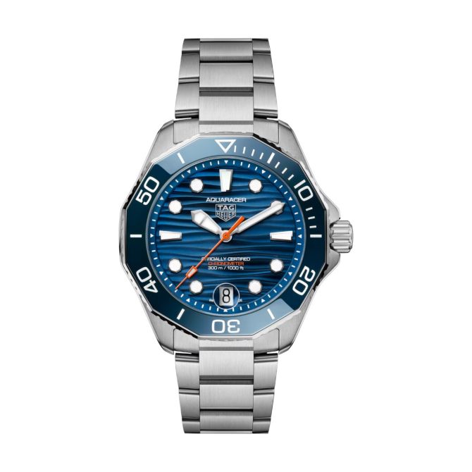 TAG Heuer Aquaracer Professional 300 Date 42mm Watch, Blue Dial