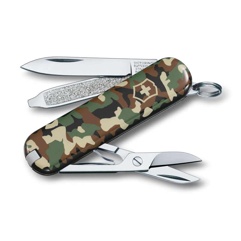 Victorinox Swiss Army One-Hand Trekker Knife - Canada Brass