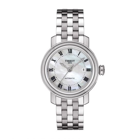 tissot mother of pearl ladies watch