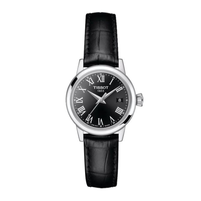 Tissot Classic Dream Women's 28mm Watch, Black and Silver Dial