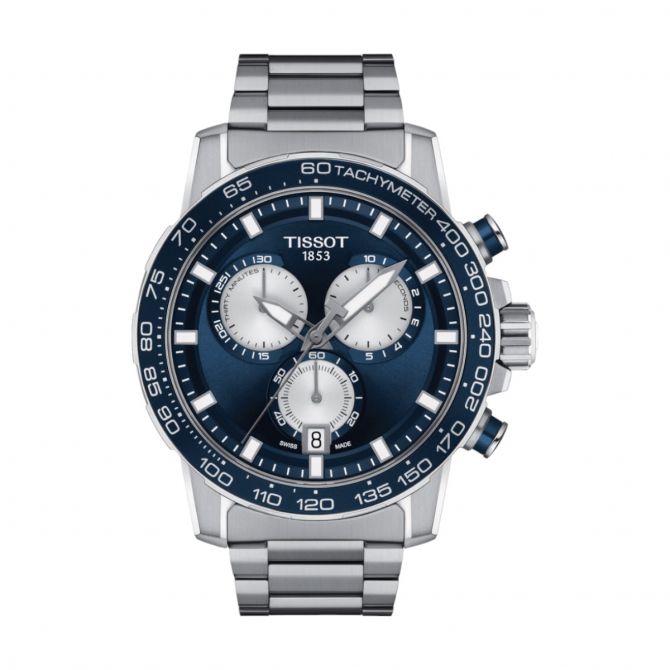 Tissot Supersport Chronograph 45.5mm Men's Watch, Blue Dial