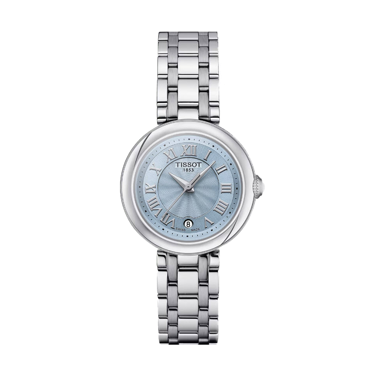 Tissot Bellissima Small Lady 26mm Watch Blue Mother of Pearl Dial