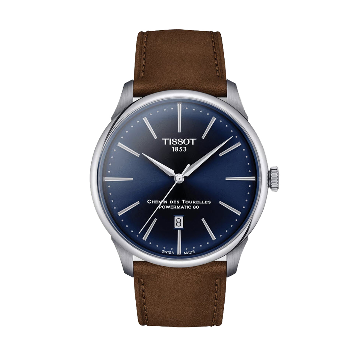 Tissot Chemin Des Tourelles Powermatic 80 42mm Men s Watch Navy