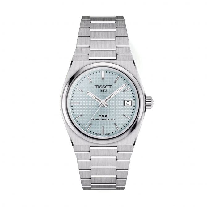 Tissot PRX Powermatic 80 35mm Men s Watch Ice Blue Dial