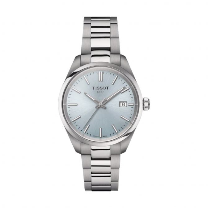 Tissot PR 100 34mm Men's Watch, Ice Blue Dial