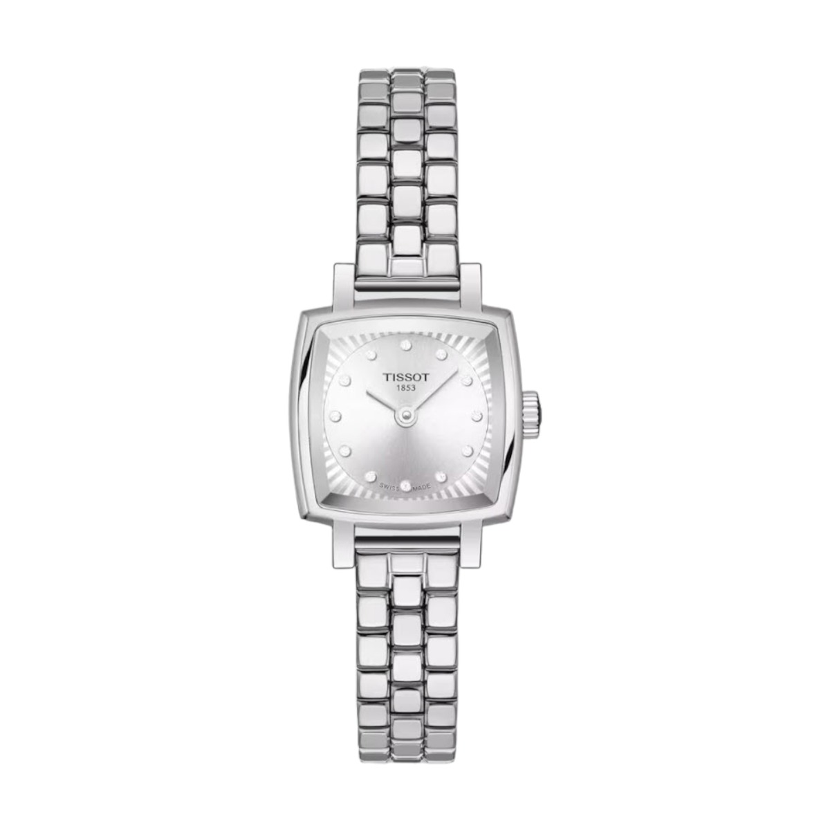 Tissot Lovely Square 20mm Women s Watch Diamond and Silver Dial