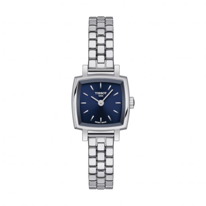 Tissot Lovely Square 20mm x 20mm Women's Watch, Blue Dial