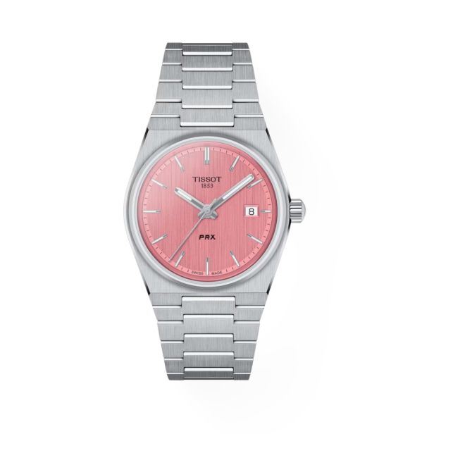 Tissot PRX 35mm Women's Watch, Pink Dial