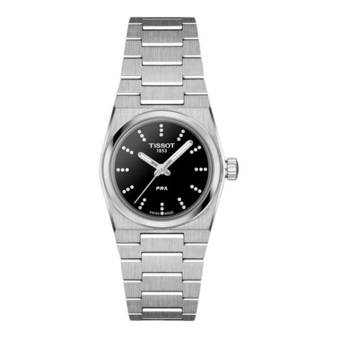 Tissot PRX 25mm Watch, Black Dial