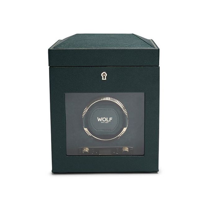 WOLF Single Watch Winder, British Racing Green