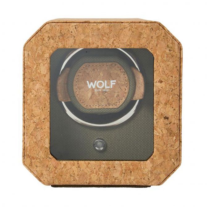 WOLF Cortica Single Watch Winder, Cork