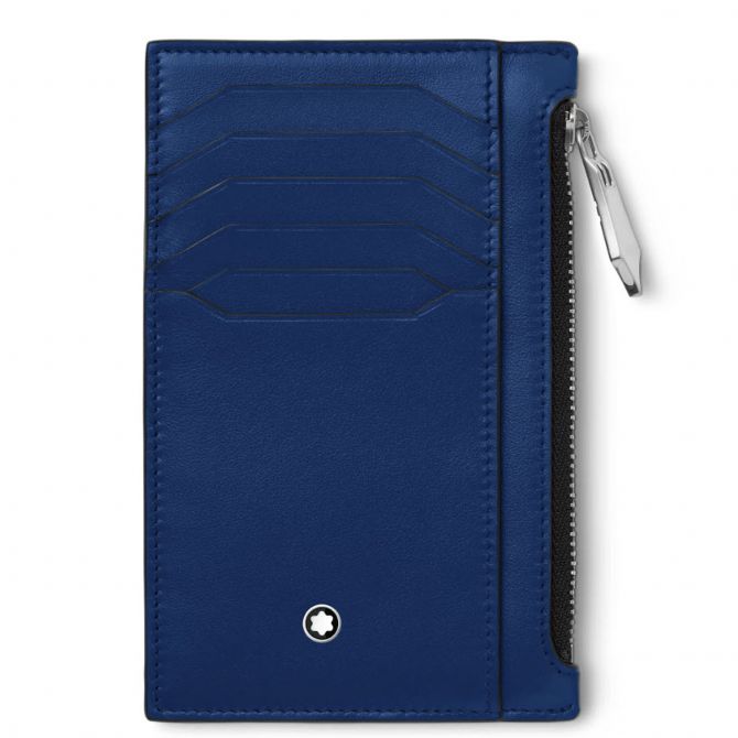 Montblanc Meisterstuck Pocket Holder with Zipped Pocket Wallet, Blue