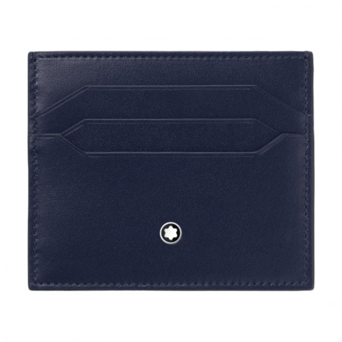 Montblanc Meisterstuck 6 Card Case Wallet, Ink Blue