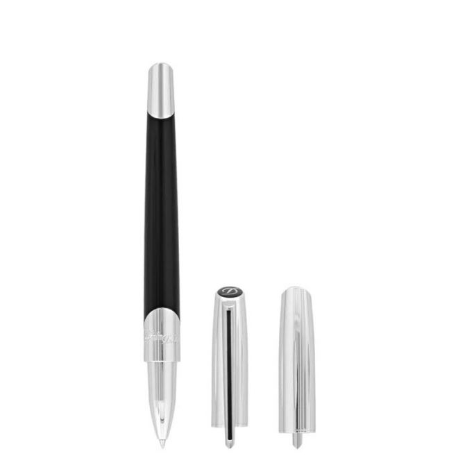 S.T. Dupont Defi Millennium Rollerball Pen, Silver and Black