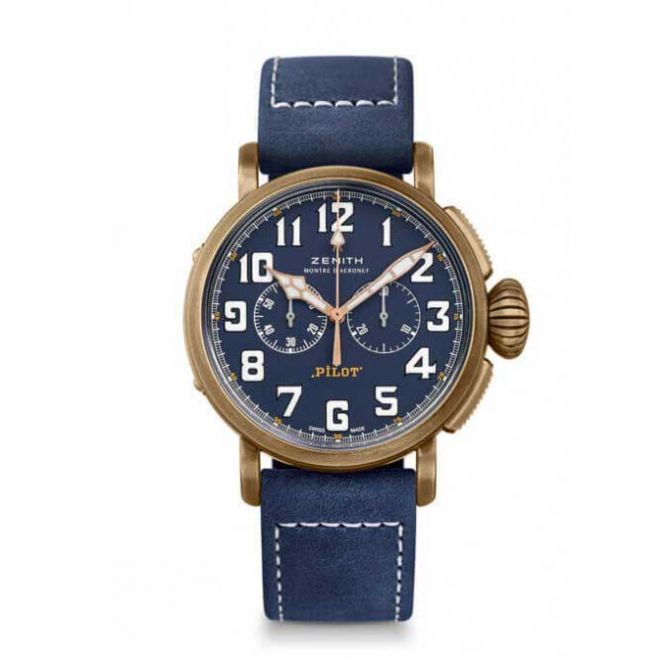 Zenith Blue Pilot Type 20 Chronograph Watch