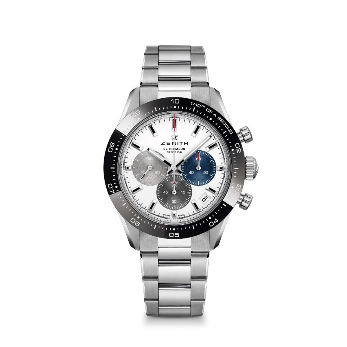 Zenith Chronomaster Sport 41mm Men's Watch, Grey and Navy Dial and ...