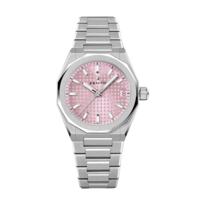Zenith Defy Skyline 36mm Watch, Pastel Pink Dial | 03940067018I001 |  Borsheims