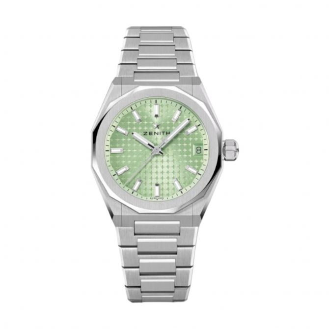 Zenith Defy Skyline 36mm Watch, Pastel Green Dial