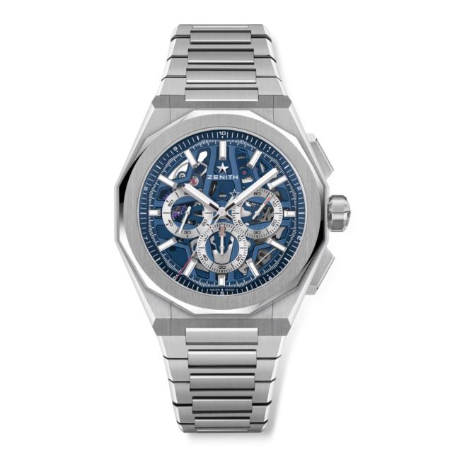 Zenith Defy Skyline Chronograph Skeleton 42mm Men's Watch, Blue Dial