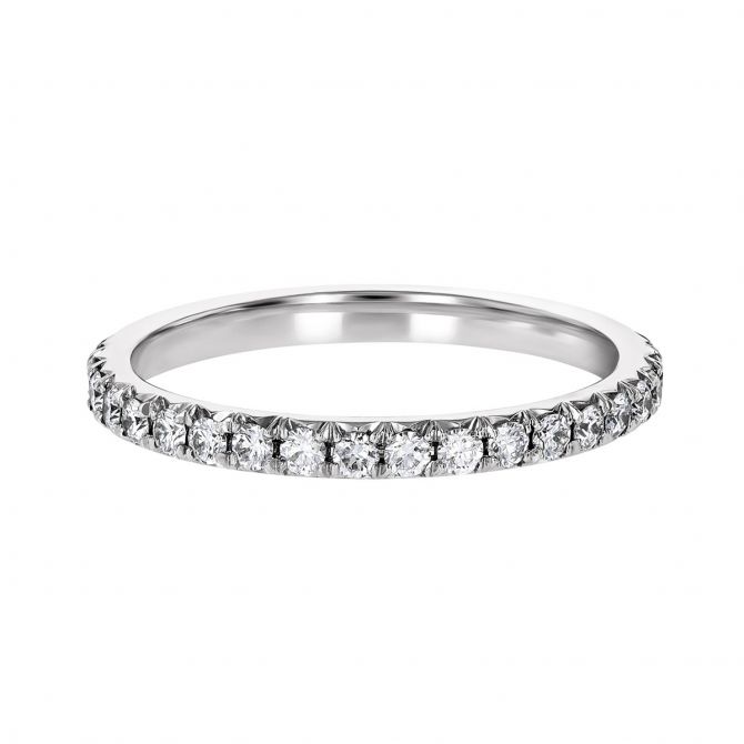 18K White Gold New Aire Eternity Band, 0.50cttw