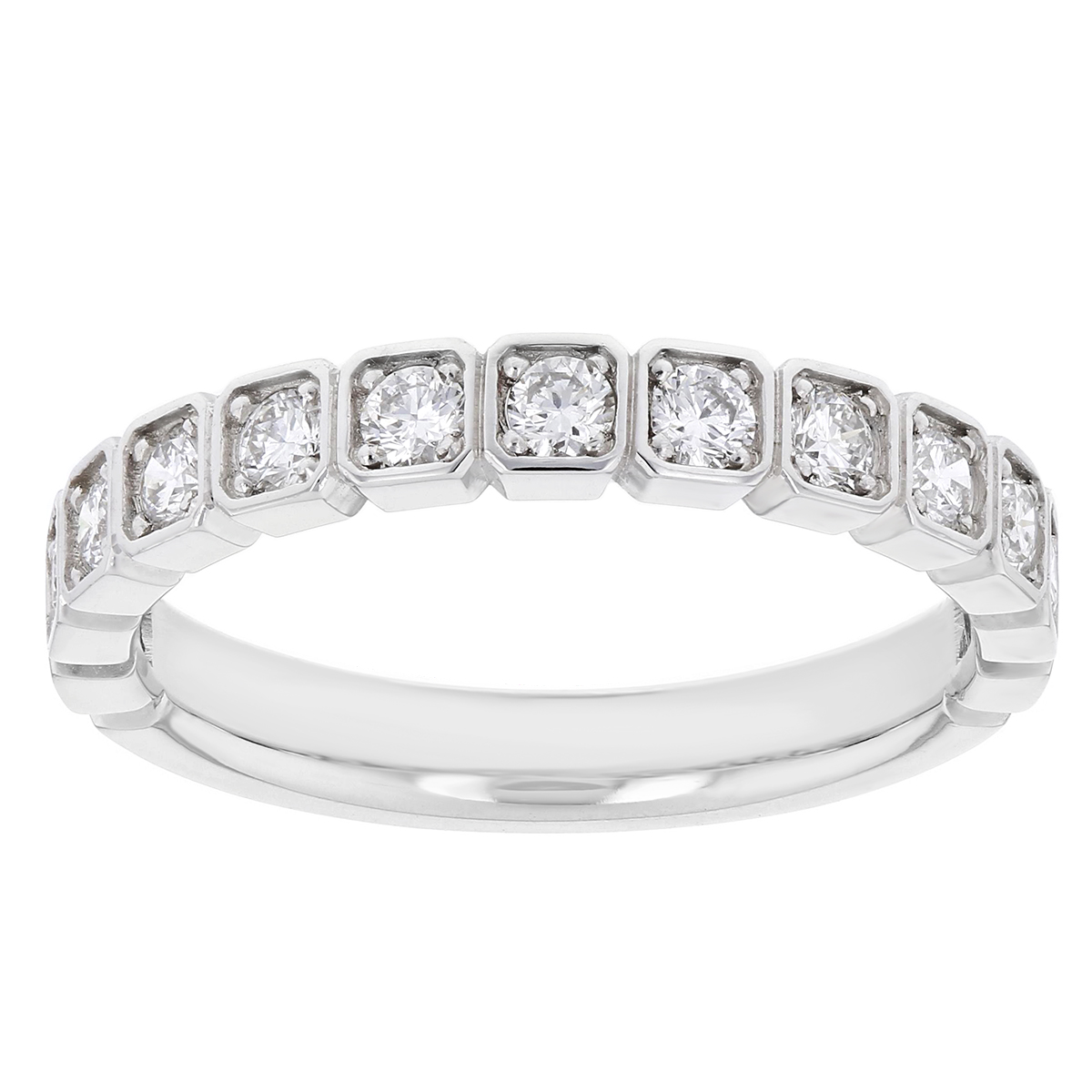 square diamond eternity band