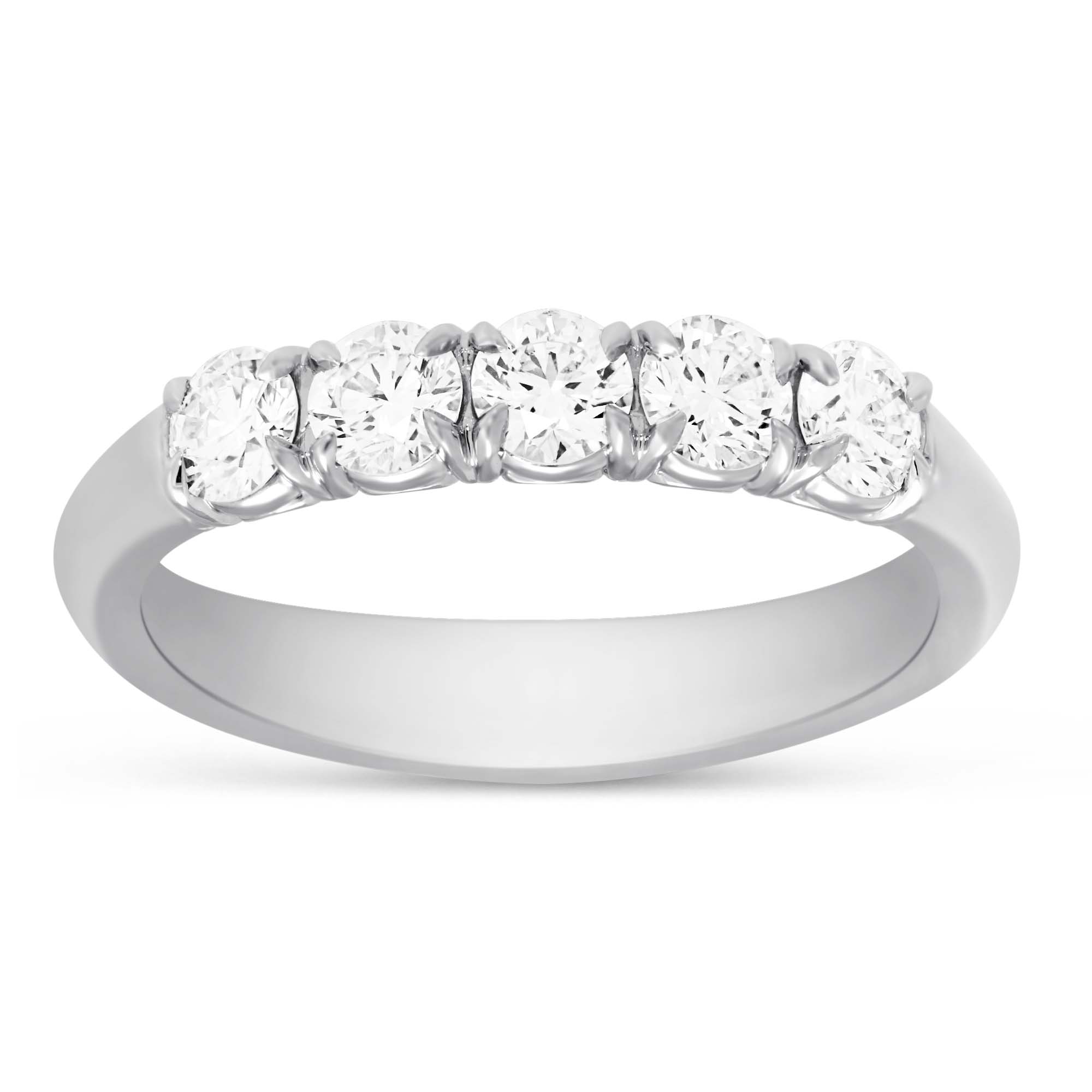 5 Diamond Wedding Band in White Gold | Borsheims