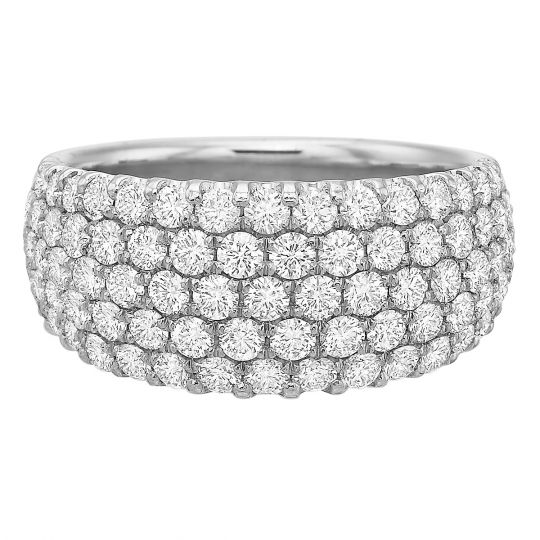 five row diamond band