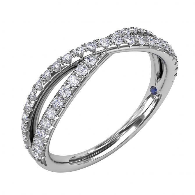 14K White Gold Band