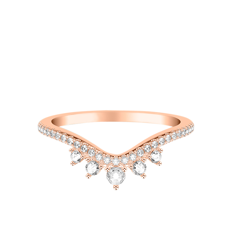 ArtCarved Diamond Contoured Dip Wedding Band in Rose Gold | 33-V9415R-L ...