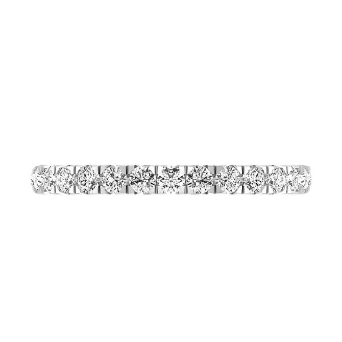 A. Jaffe Diamond French Pave Platinum Wedding Band, .52 cttw