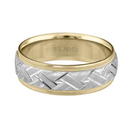 Artcarved wedding bands deals two tone