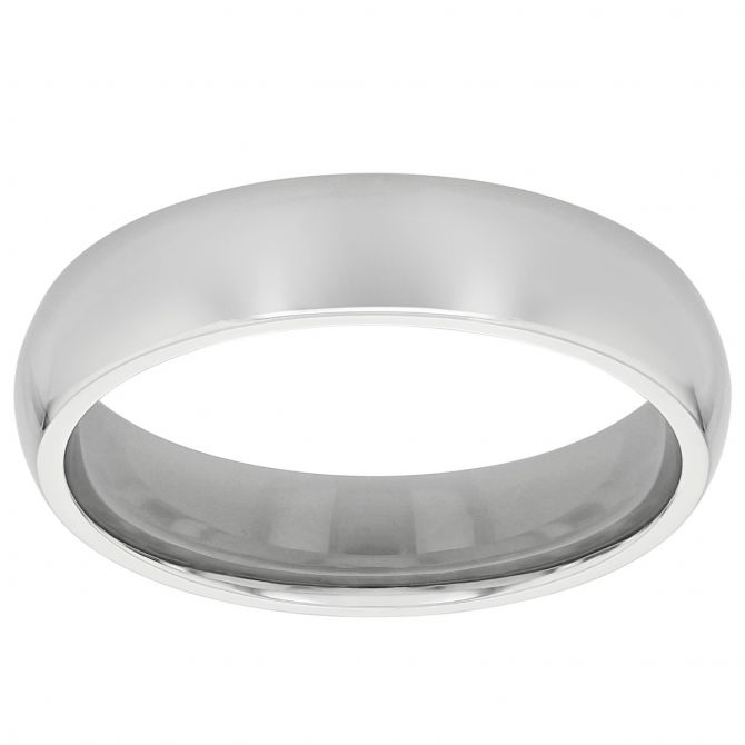 Platinum Comfort Fit 5 mm Wedding Band, Size 10