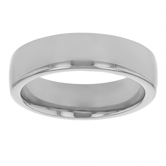 Platinum Comfort Fit 6 mm Wedding Band, Size 10