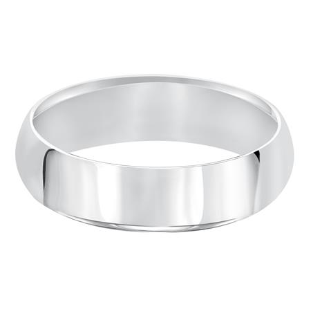 White Gold Comfort Fit 7 mm Wedding Band, Size 11