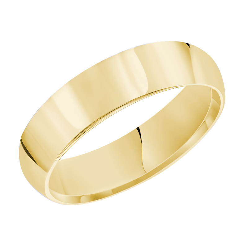 Yellow Gold Comfort Fit 5 mm Wedding Band, Size 11 | Borsheims