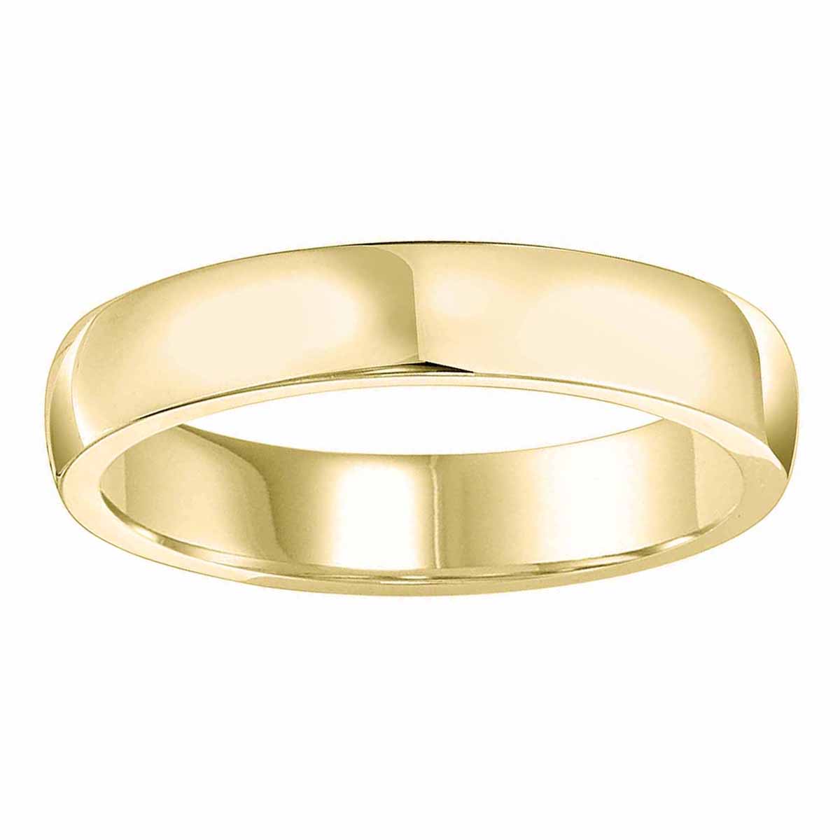 Yellow Gold Low Dome 4 mm Wedding Band, Size 10 | Borsheims