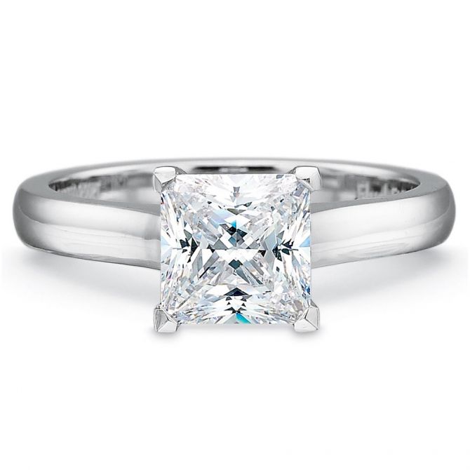 Platinum Solitaire Ring Setting, 2.3mm