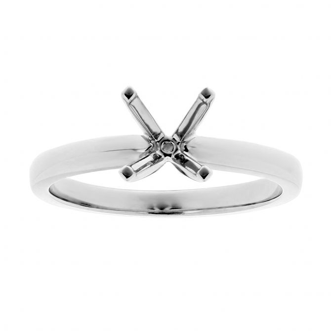 White Gold Solitaire Ring Setting