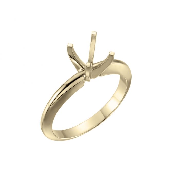 14K Yellow Gold Solitaire Setting