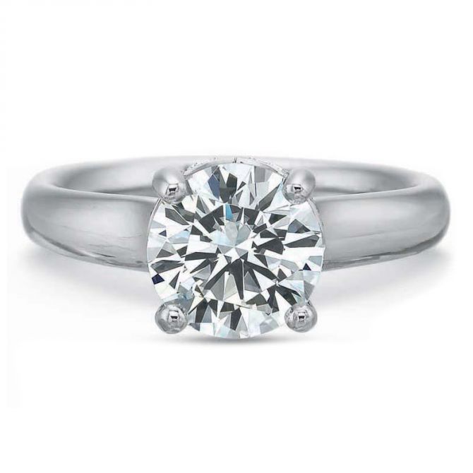 18K White Gold Diamond Gallery Ring Setting