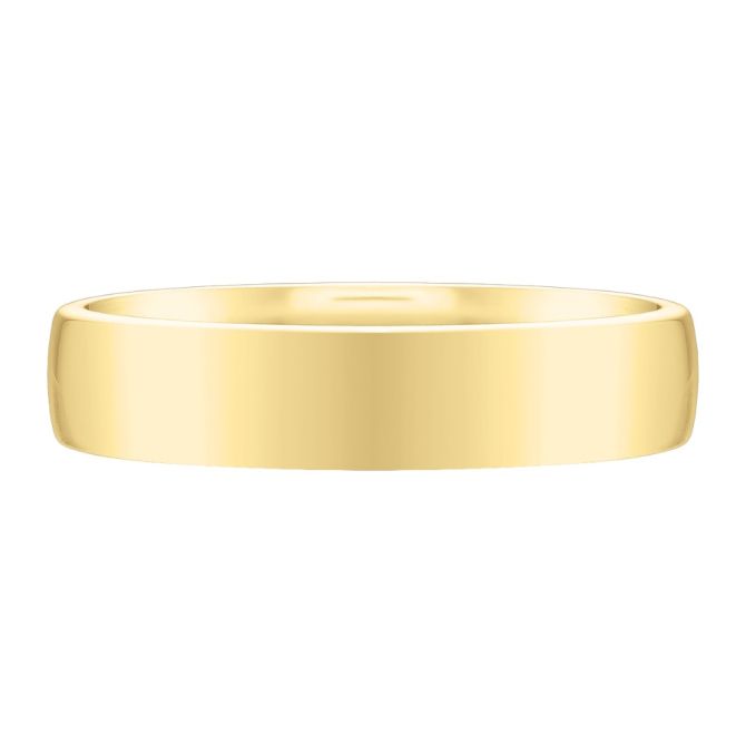 Yellow Gold Low Dome 5 mm Wedding Band