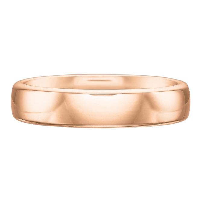 Rose Gold Low Dome 5 mm Wedding Band