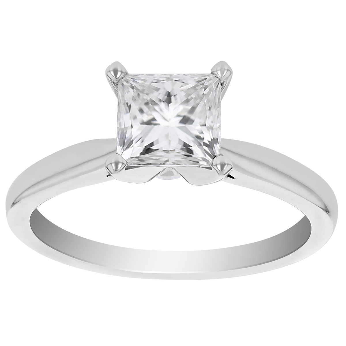 lab created princess cut diamond