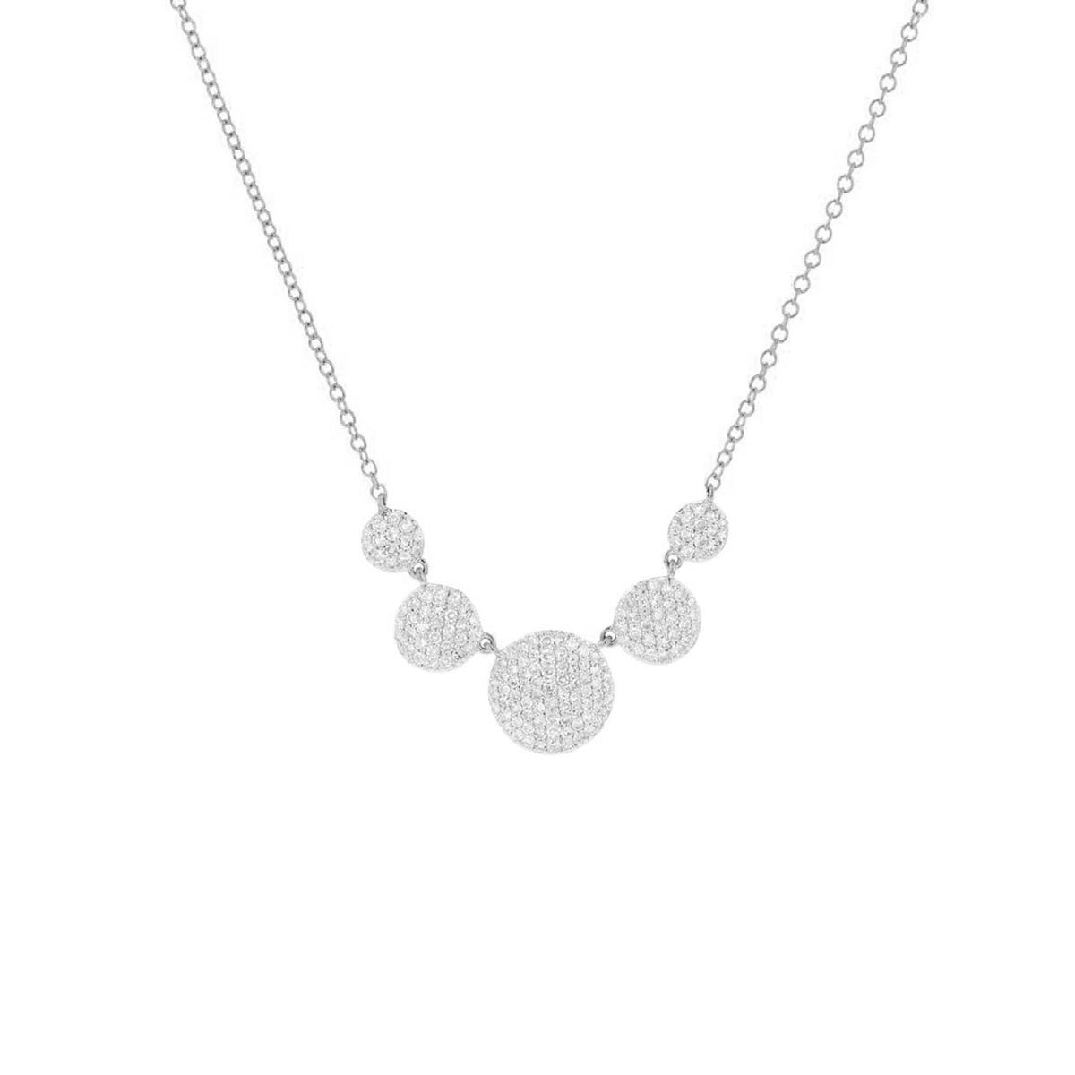 Phillips House Infinity Graduated Diamond Pavé Station Necklace in ...