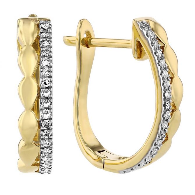 Chubby Latch Back Gold Wide Thick Tube Small Gold Chunky Hoop Earrings –  Doviana