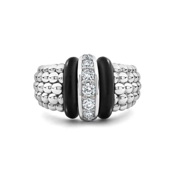 LAGOS Black Caviar Diamond Ring